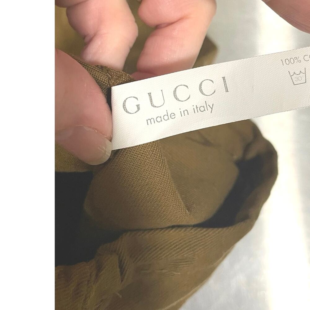 Gucci Authentic Drawstring Dust Cover Bag Brown - Picture 5 of 6